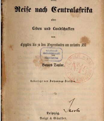 خرید و دانلود نسخه کامل کتاب Eine Reise nach Centralafrika oder Leben und Landschaften von Ägypten bis zu den Negerstaaten am Weißen Nil