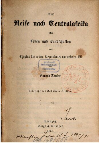 خرید و دانلود نسخه کامل کتاب Eine Reise nach Centralafrika oder Leben und Landschaften von Ägypten bis zu den Negerstaaten am Weißen Nil_68c061c1a13ee.jpeg خرید و دانلود نسخه کامل کتاب Eine Reise nach Centralafrika oder Leben und Landschaften von Ägypten bis zu den Negerstaaten am Weißen Nil