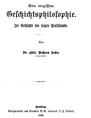 خرید و دانلود نسخه کامل کتاب Eine vergessene Geschichtsphilosophie : zur Geschichte des jungen Deutschlands