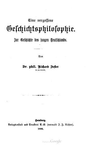 خرید و دانلود نسخه کامل کتاب Eine vergessene Geschichtsphilosophie : zur Geschichte des jungen Deutschlands_68c1fee67a27e.jpeg خرید و دانلود نسخه کامل کتاب Eine vergessene Geschichtsphilosophie : zur Geschichte des jungen Deutschlands