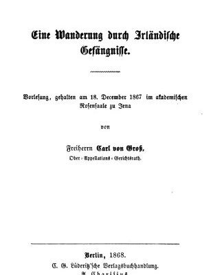 خرید و دانلود نسخه کامل کتاب Eine Wanderung durch Irländische Gefängnisse. Vorlesung, gehalten am 18. December 1867 im akademischen Rosensaale zu Jena