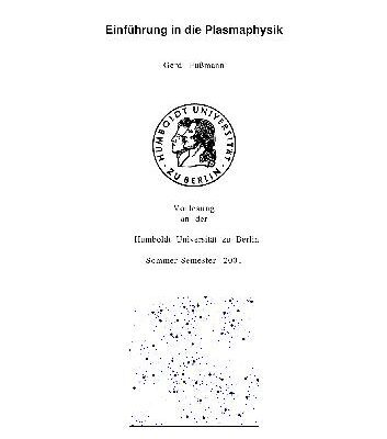 خرید و دانلود نسخه کامل کتاب Einfuehrung in die Plasmaphysik