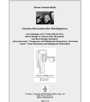 خرید و دانلود نسخه کامل کتاب Einstein’s dissertation on molecule dimensions, GERMAN – Einsteins Dissertation über Molekülgrössen.