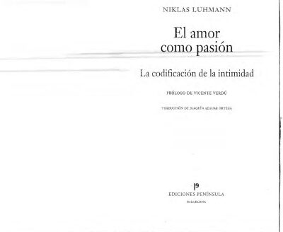 خرید و دانلود نسخه کامل کتاب El amor como pasión : la codificación de la intimidad