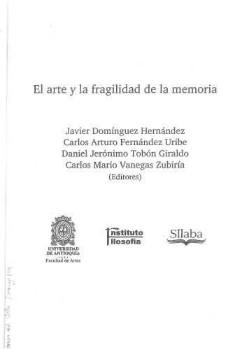 خرید و دانلود نسخه کامل کتاب El arte y la fragilidad de la memoria_68d29be65cfb0.jpeg خرید و دانلود نسخه کامل کتاب El arte y la fragilidad de la memoria