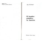 خرید و دانلود نسخه کامل کتاب El Hombre Primitivo en América
