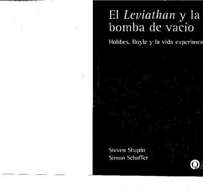خرید و دانلود نسخه کامل کتاب El Leviathan y la bomba de vacío Hobbes, Boyle y la vida experimental
