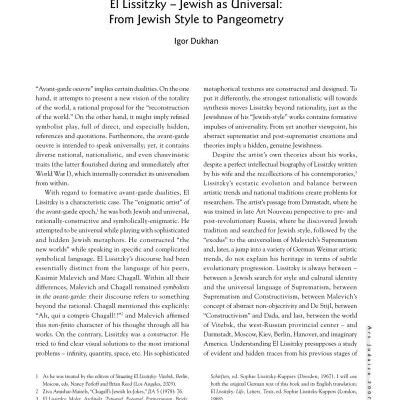 خرید و دانلود نسخه کامل کتاب El Lissitzky – Jewish as Universal: From Jewish Style to Pangeometry