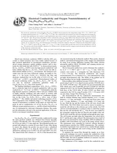 خرید و دانلود نسخه کامل کتاب Electrical Conductivity and Oxygen Nonstoichiometry of La0.2Sr0.8Fe0.55Ti0.45O3-d_68d477c9e5b9c.jpeg خرید و دانلود نسخه کامل کتاب Electrical Conductivity and Oxygen Nonstoichiometry of La0.2Sr0.8Fe0.55Ti0.45O3-d
