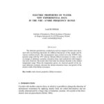 خرید و دانلود نسخه کامل کتاب Electrical properties of water. New experimental data in the 5 Hz – 13 MHz frequency range
