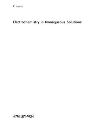 خرید و دانلود نسخه کامل کتاب Electrochemistry in nonaqueous solutions