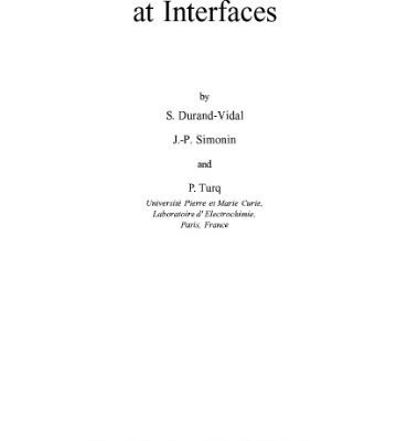 خرید و دانلود نسخه کامل کتاب Electrolytes at Interfaces