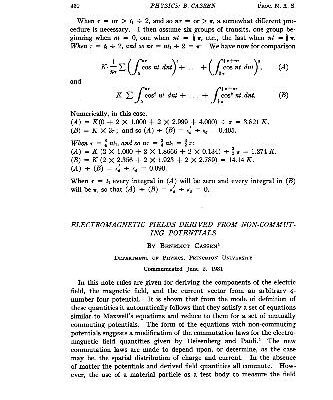 خرید و دانلود نسخه کامل کتاب Electromagnetic Fields Derived from Non-Commuting Potentials