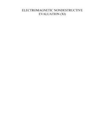 خرید و دانلود نسخه کامل کتاب Electromagnetic nondestructive evaluation (XI)