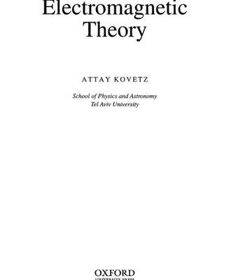 خرید و دانلود نسخه کامل کتاب Electromagnetic Theory