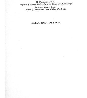 خرید و دانلود نسخه کامل کتاب Electron Optics