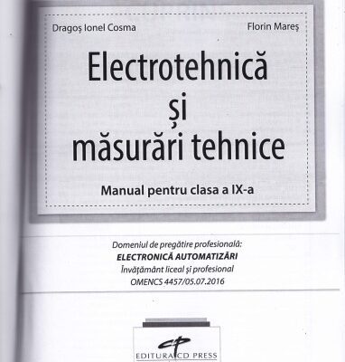 خرید و دانلود نسخه کامل کتاب Electrotehnica si masurari tehnice