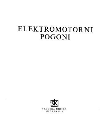 خرید و دانلود نسخه کامل کتاب Elektromotorni pogoni
