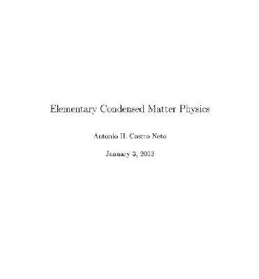 خرید و دانلود نسخه کامل کتاب Elementary condensed matter physics