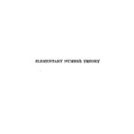 خرید و دانلود نسخه کامل کتاب Elementary Number Theory