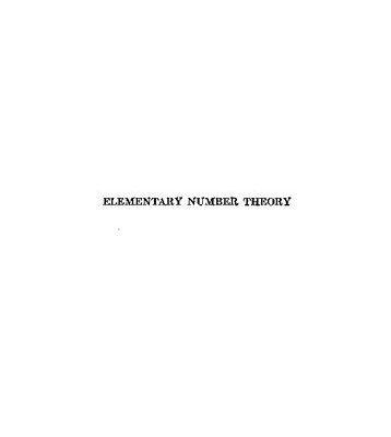 خرید و دانلود نسخه کامل کتاب Elementary Number Theory
