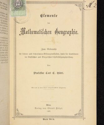 خرید و دانلود نسخه کامل کتاب Elemente der Mathematischen Geographie