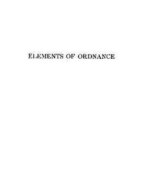خرید و دانلود نسخه کامل کتاب Elements of Ordnance