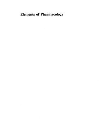 خرید و دانلود نسخه کامل کتاب Elements of Pharmacology: A Primer on Drug Action