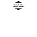 خرید و دانلود نسخه کامل کتاب Elements of the Theory of Numbers