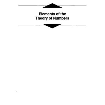خرید و دانلود نسخه کامل کتاب Elements of the Theory of Numbers