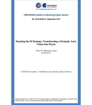 خرید و دانلود نسخه کامل کتاب Enacting the IS Strategy: Transforming a Strategic Actor Vision into Praxis