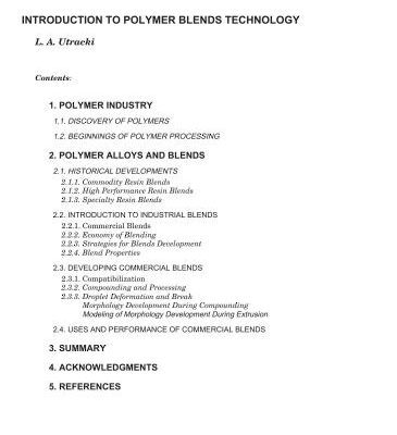 خرید و دانلود نسخه کامل کتاب Encyclopaedic Dictionary of Commercial Polymer Blends