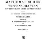 خرید و دانلود نسخه کامل کتاب Encyclopaedie der mathematischen Wissenschaften und Anwendungen. Astronomie Band 6, Teil 2, Heft 1