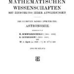 خرید و دانلود نسخه کامل کتاب Encyclopaedie der mathematischen Wissenschaften und Anwendungen. Astronomie