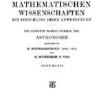 خرید و دانلود نسخه کامل کتاب Encyclopaedie der mathematischen Wissenschaften und Anwendungen. Astronomie