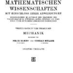 خرید و دانلود نسخه کامل کتاب Encyclopaedie der mathematischen Wissenschaften und Anwendungen. Mechanik
