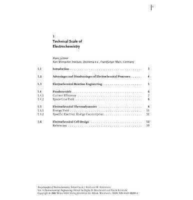 خرید و دانلود نسخه کامل کتاب Encyclopedia of Electrochemistry, Electrochemical Engineering
