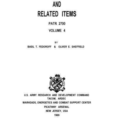 خرید و دانلود نسخه کامل کتاب Encyclopedia of Explosives and Related Items