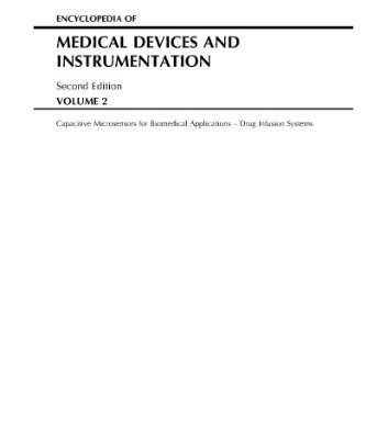 خرید و دانلود نسخه کامل کتاب Encyclopedia of Medical Devices and Instrumentation
