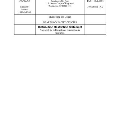 خرید و دانلود نسخه کامل کتاب Engineering and Design – Bearing Capacity of Soils