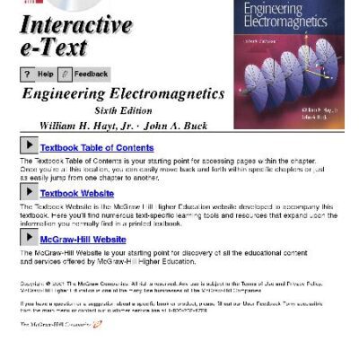 خرید و دانلود نسخه کامل کتاب Engineering Electromagnetics – Hayt Buck Solution Manual