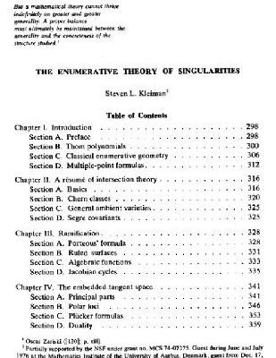 خرید و دانلود نسخه کامل کتاب Enumerative theory of singularities Symposium Math