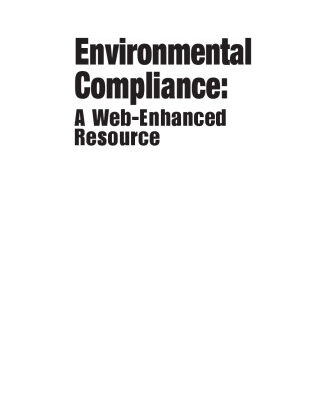 خرید و دانلود نسخه کامل کتاب Environmental Compliance: A Web-Enhanced Resource