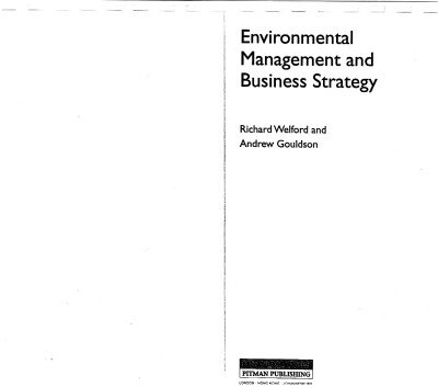خرید و دانلود نسخه کامل کتاب Environmental Management and Business Strategy