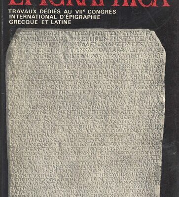 خرید و دانلود نسخه کامل کتاب Epigraphica: Travaux dédiés au VIIe Congrès d’épigraphie grecque et latine (Constantza, 9-15 septembre 1977)