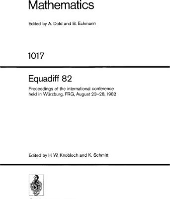 خرید و دانلود نسخه کامل کتاب Equadiff 82: Proceedings of the international conference held in Würzburg, FRG, August 23–28, 1982