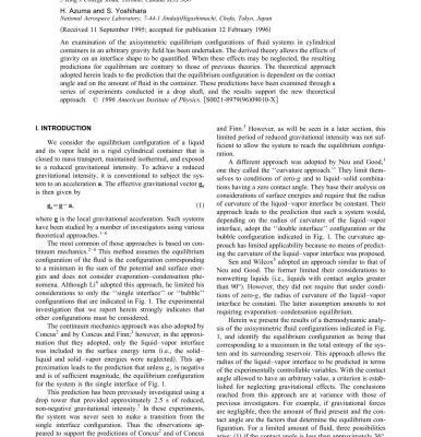 خرید و دانلود نسخه کامل کتاب Equilibrium fluid configurations in low gravity
