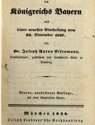 خرید و دانلود نسخه کامل کتاب Erdbeschreibung des Königreichs Bayern nach seiner neuesten Einteilung vom 29. November 1837