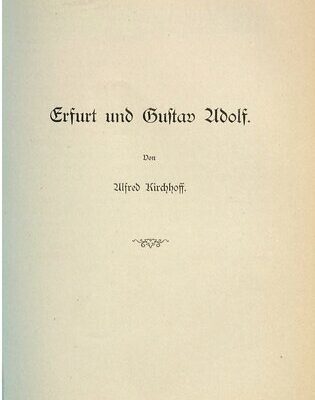 خرید و دانلود نسخه کامل کتاب Erfurt und Gustav Adolf