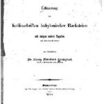 خرید و دانلود نسخه کامل کتاب Erläuterung der Keilinschriften babylonischer Backsteine mit einigen andern Zugaben und einer Steindrucktafel